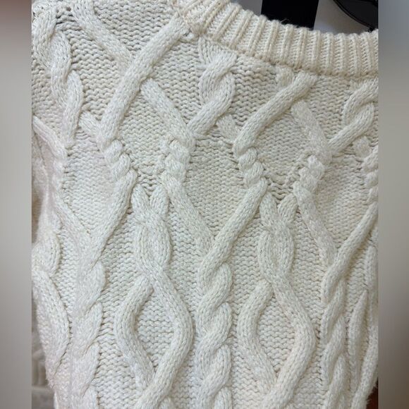 1. State Ivory Cable Knit Sweater - Picture 7 of 9